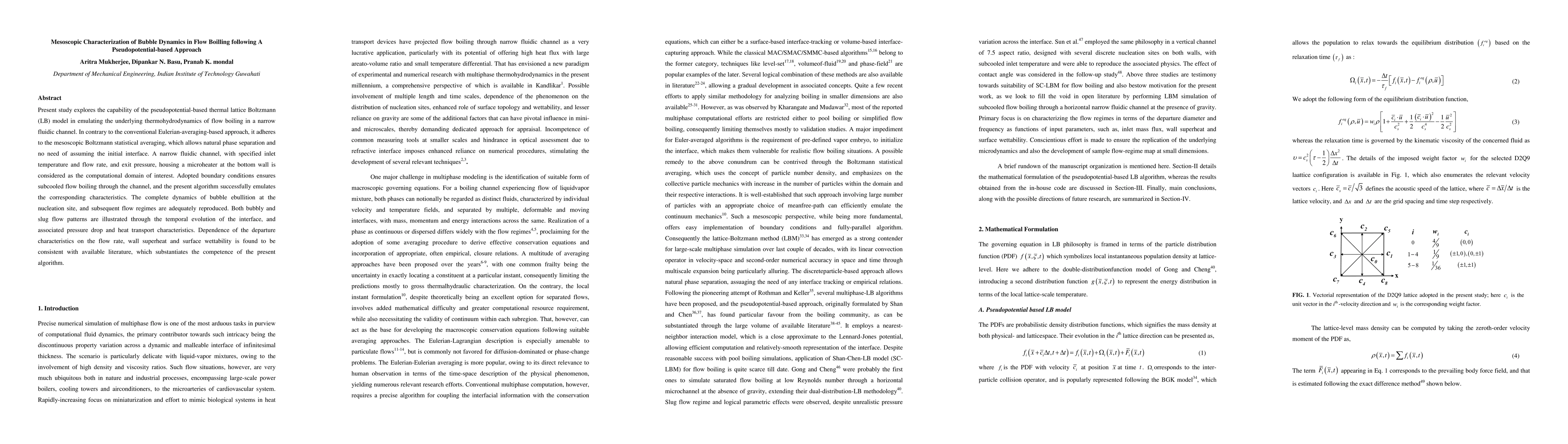 Thumbnail for Mesoscopic Characterization of Bubble Dynamics in Flow Boilling
  following A Pseudopotential-based Approach