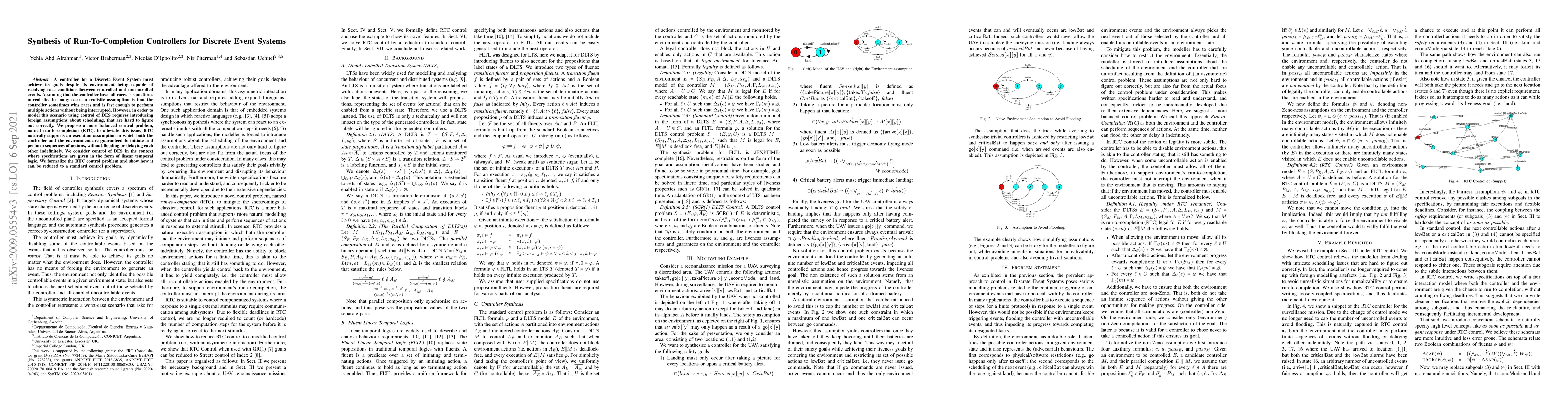 Thumbnail for Synthesis of Run-To-Completion Controllers for Discrete Event Systems