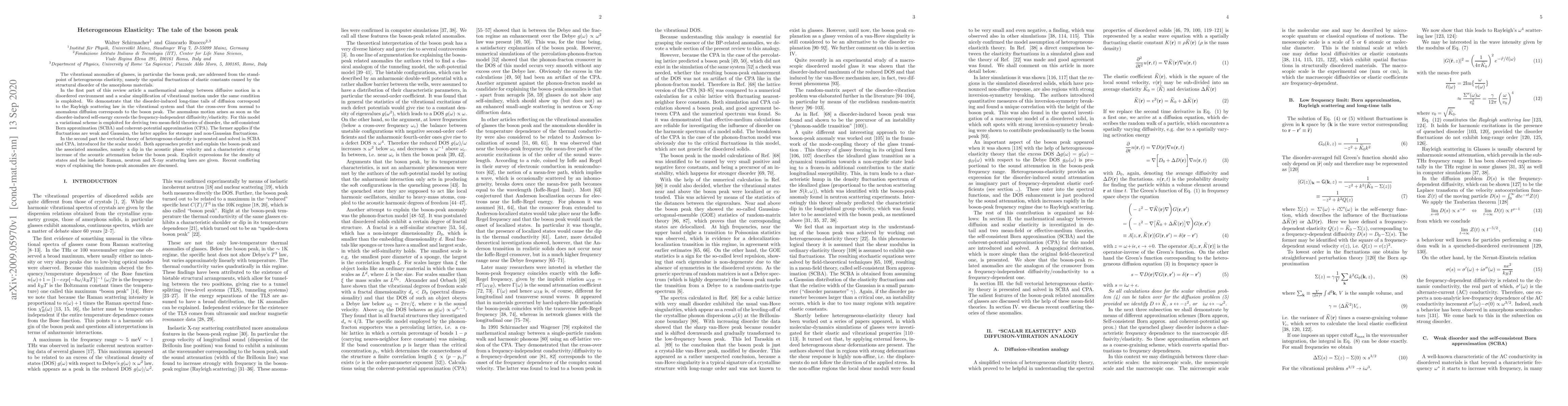 Thumbnail for Heterogeneous Elasticity: The tale of the boson peak