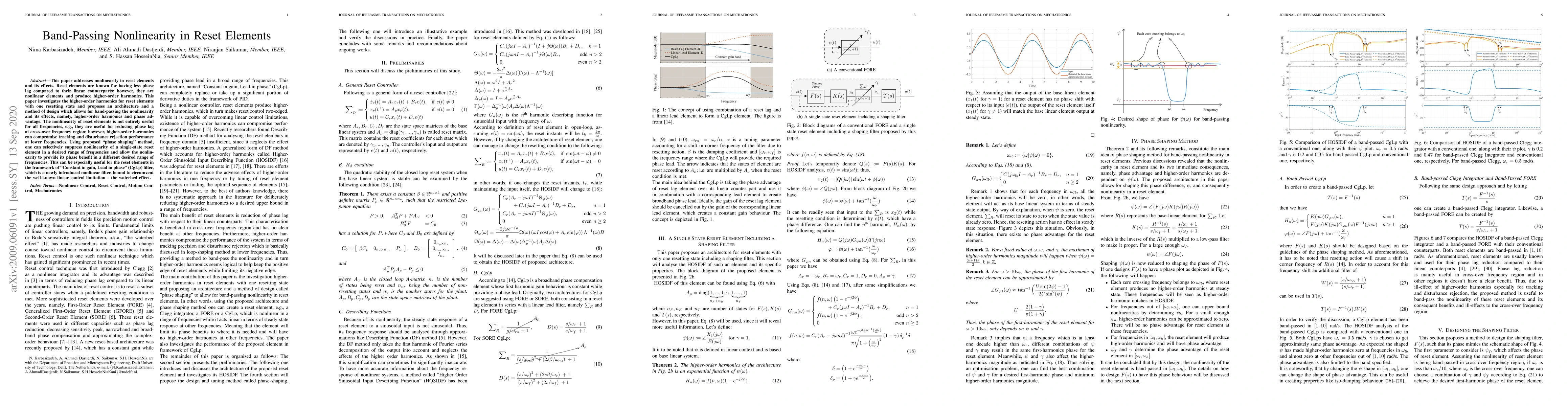 Thumbnail for Band-Passing Nonlinearity in Reset Elements