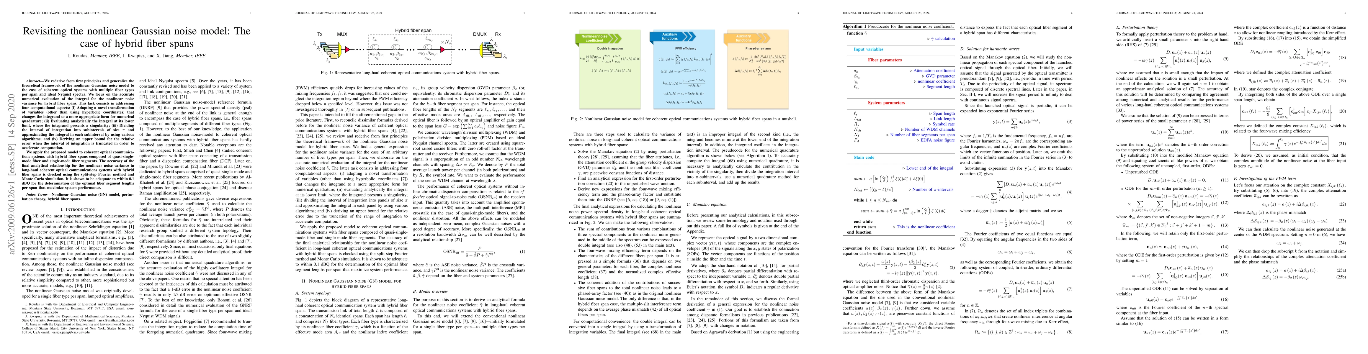 Thumbnail for Revisiting the nonlinear Gaussian noise model: The case of hybrid fiber
  spans
