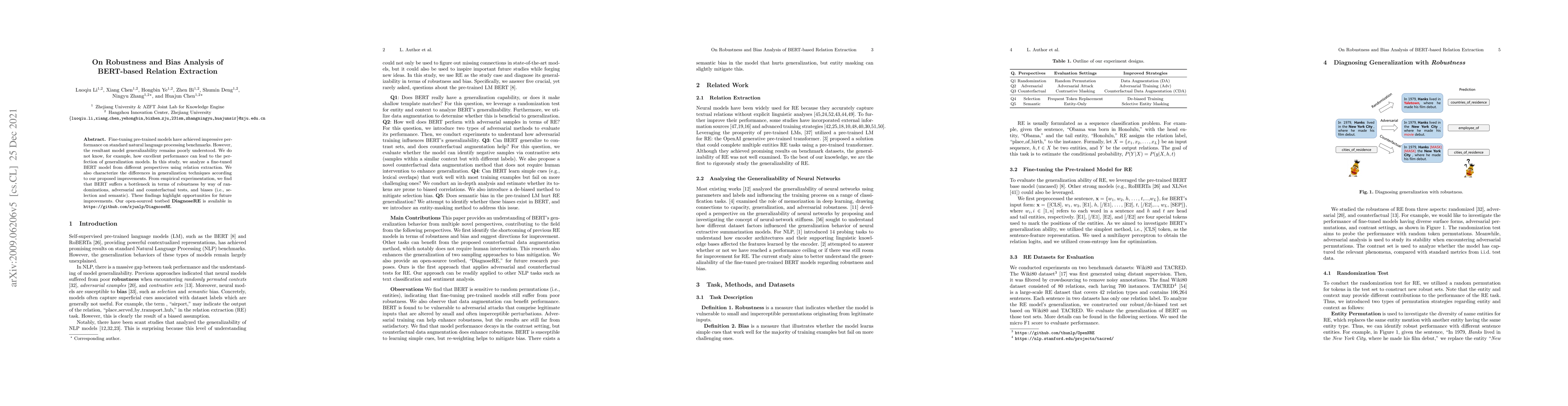 Thumbnail for On Robustness and Bias Analysis of BERT-based Relation Extraction