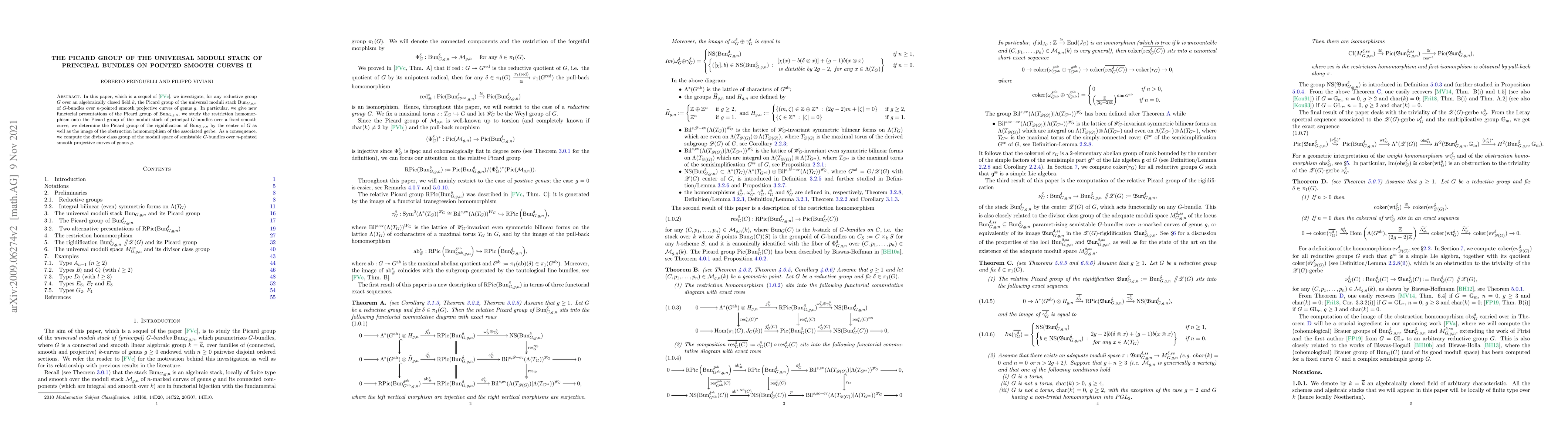 Thumbnail for The Picard group of the universal moduli stack of principal bundles on
  pointed smooth curves II