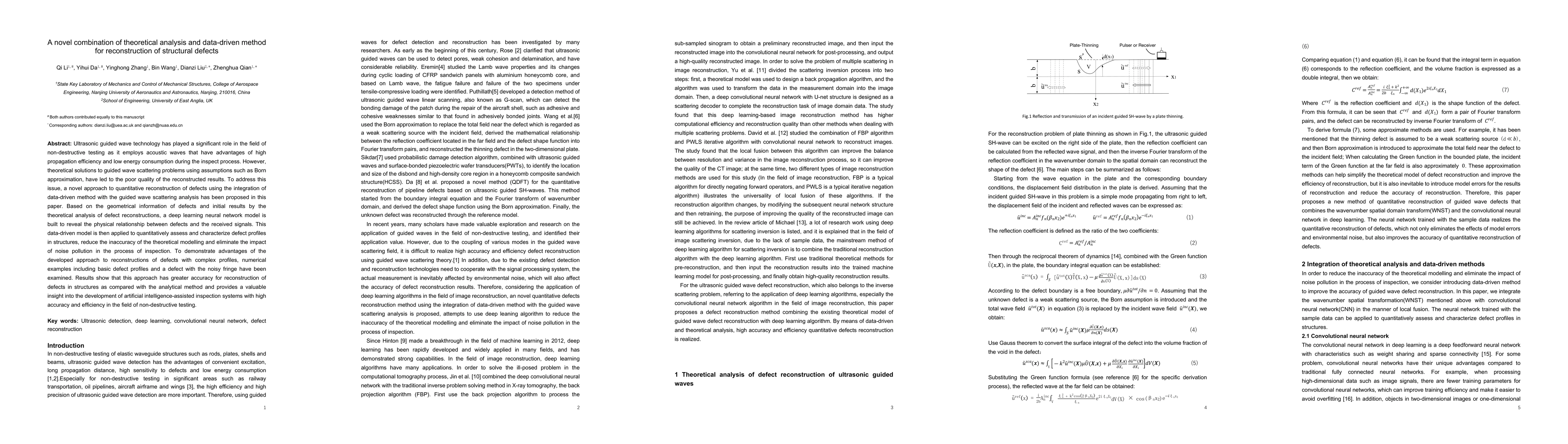 Thumbnail for A novel combination of theoretical analysis and data-driven method for
  reconstruction of structural defects