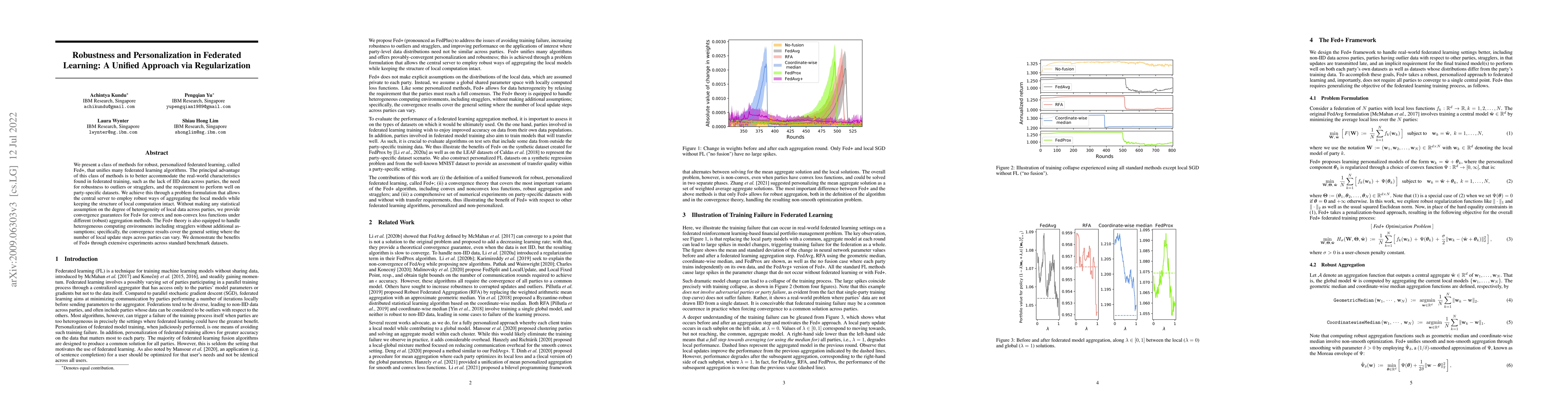 Thumbnail for Robustness and Personalization in Federated Learning: A Unified Approach
  via Regularization