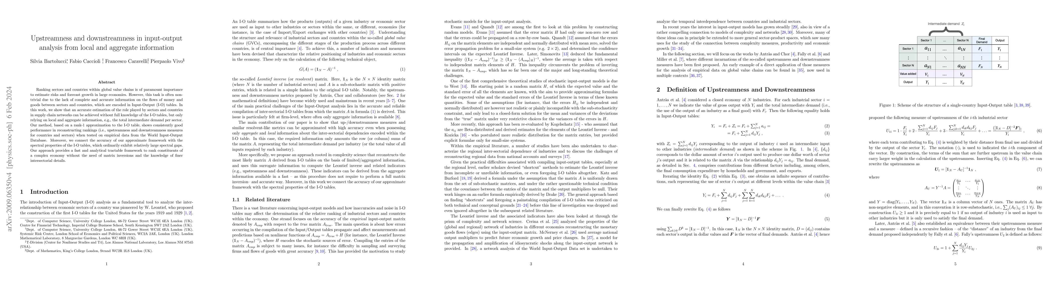 Thumbnail for Upstreamness and downstreamness in input-output analysis from local and
  aggregate information
