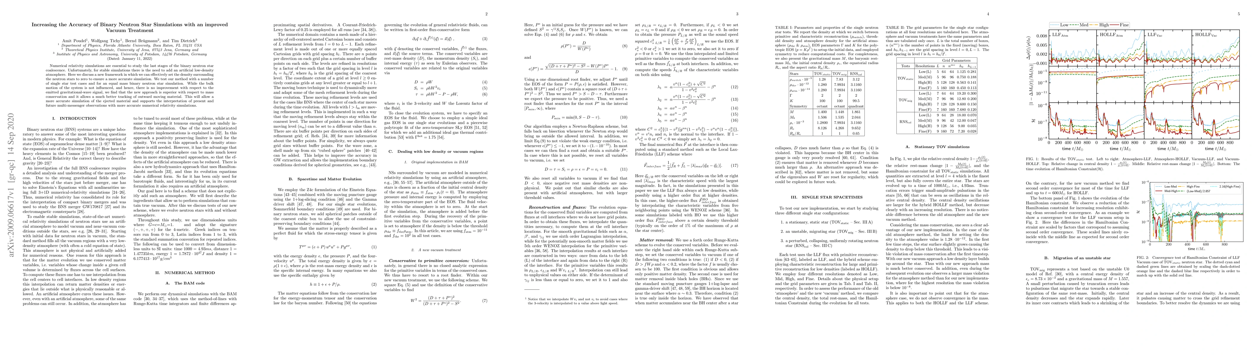 Thumbnail for Increasing the Accuracy of Binary Neutron Star Simulations with an
  improved Vacuum Treatment