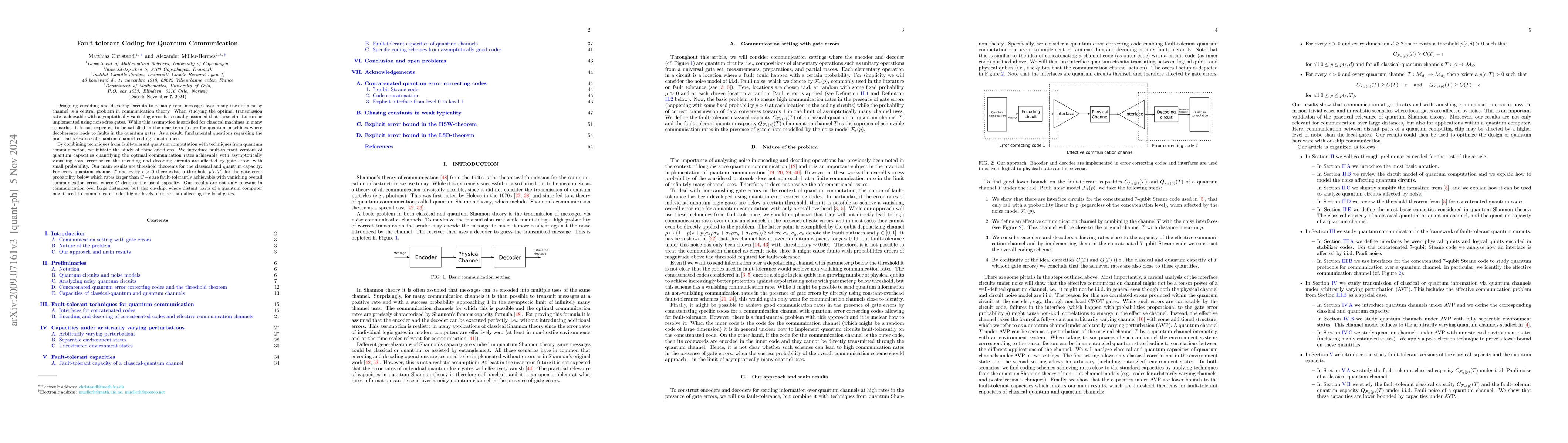 Thumbnail for Fault-tolerant Coding for Quantum Communication