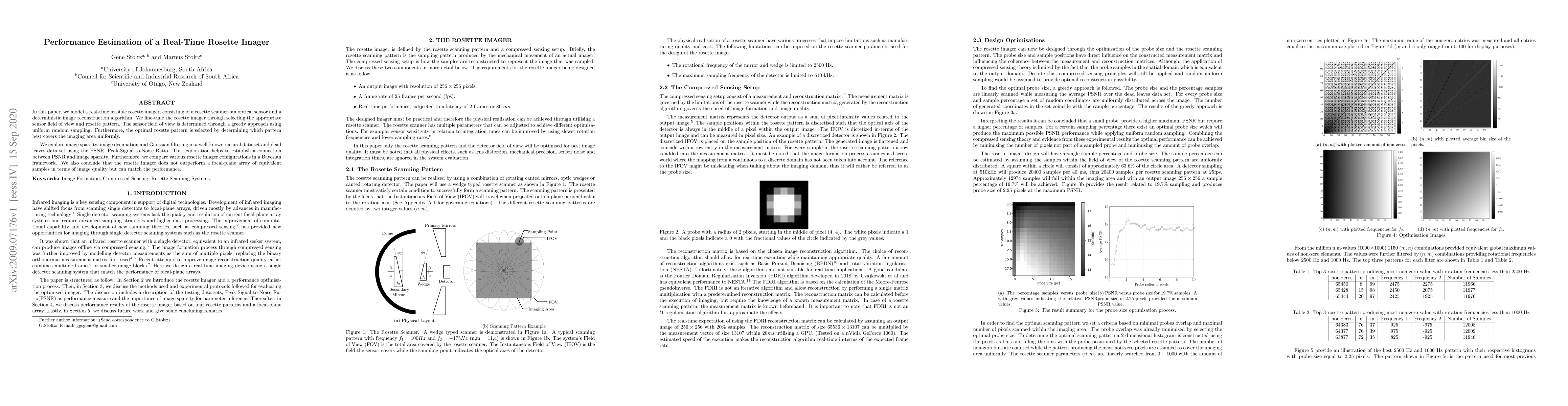 Thumbnail for Performance Estimation of a Real-Time Rosette Imager