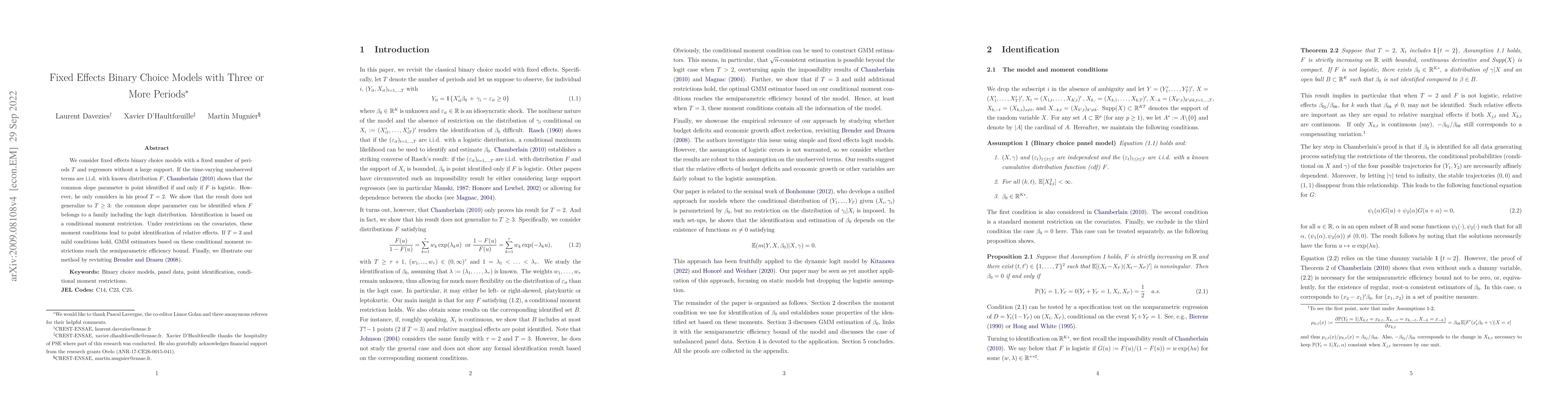 Thumbnail for Fixed Effects Binary Choice Models with Three or More Periods