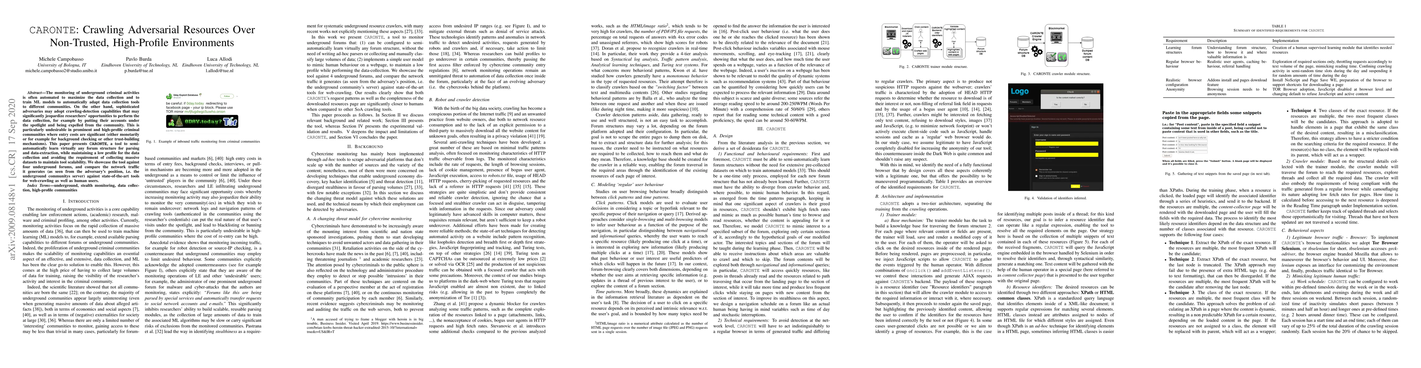Thumbnail for CARONTE: Crawling Adversarial Resources Over Non-Trusted, High-Profile
  Environments