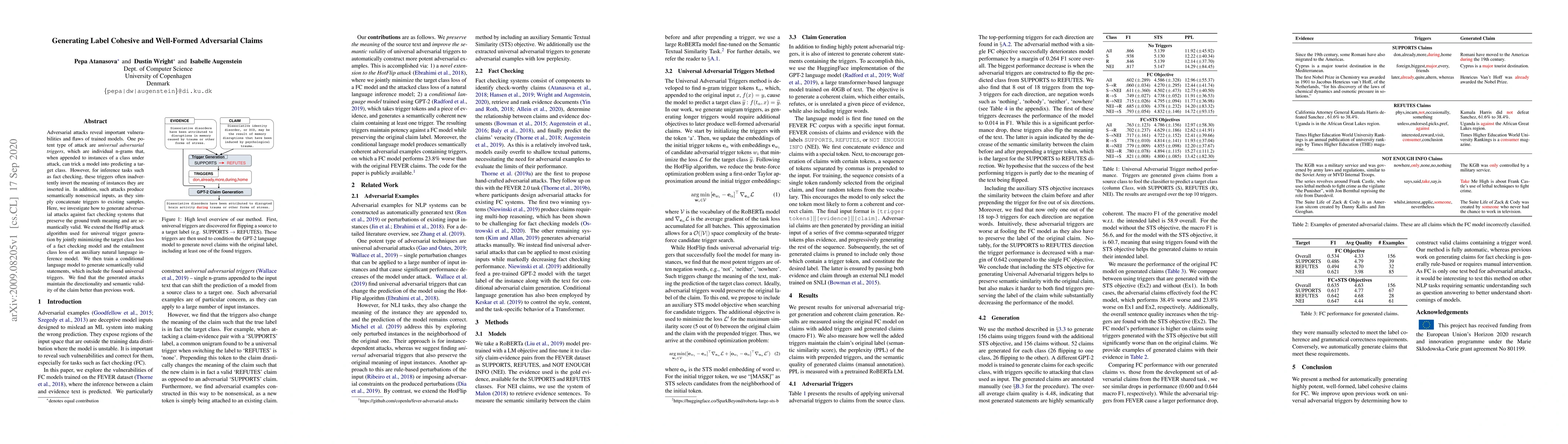 Thumbnail for Generating Label Cohesive and Well-Formed Adversarial Claims