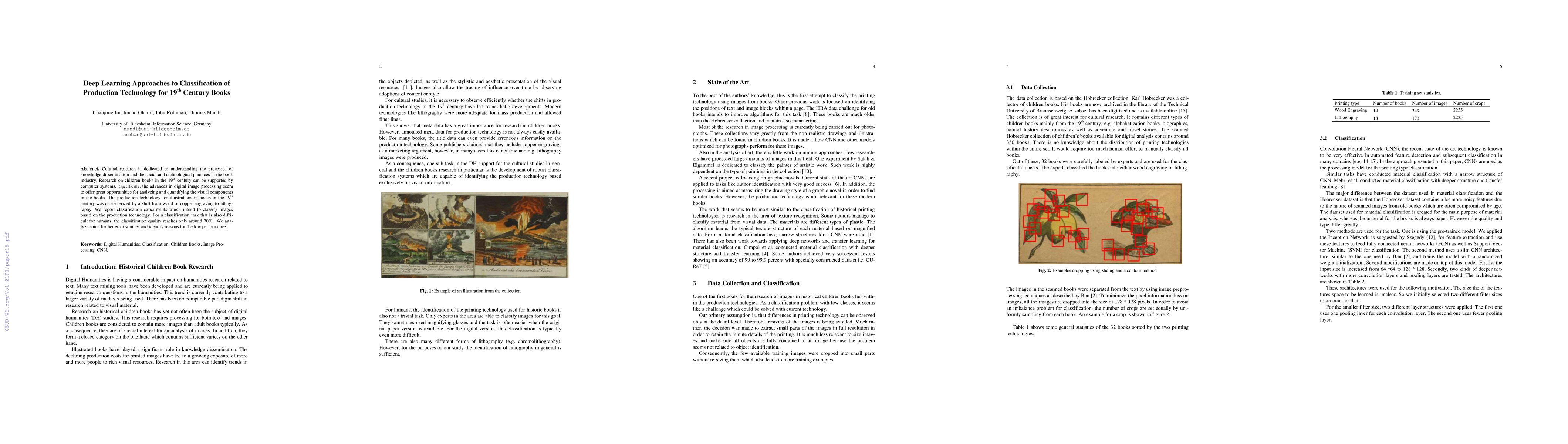 Thumbnail for Deep Learning Approaches to Classification of Production Technology for
  19th Century Books
