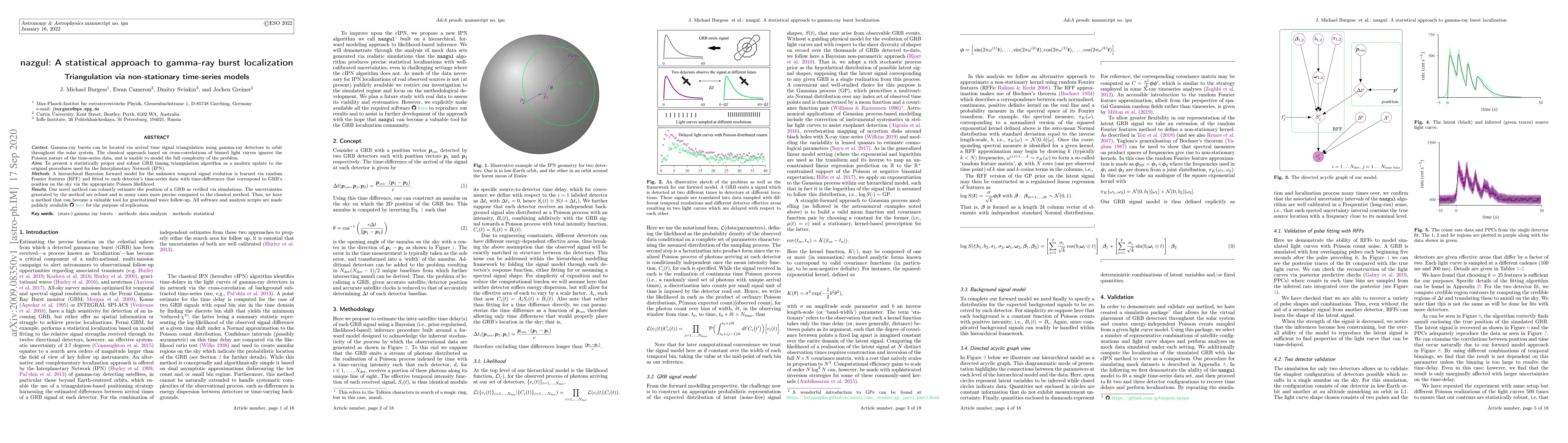 Thumbnail for nazgul: A statistical approach to gamma-ray burst localization.
  Triangulation via non-stationary time-series models