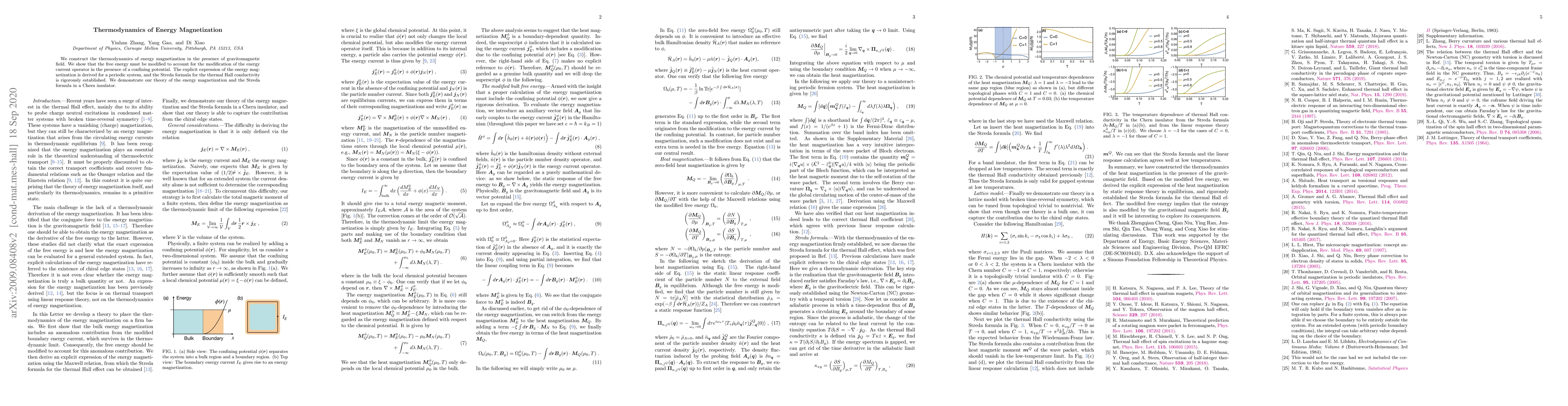Thumbnail for Thermodynamics of Energy Magnetization