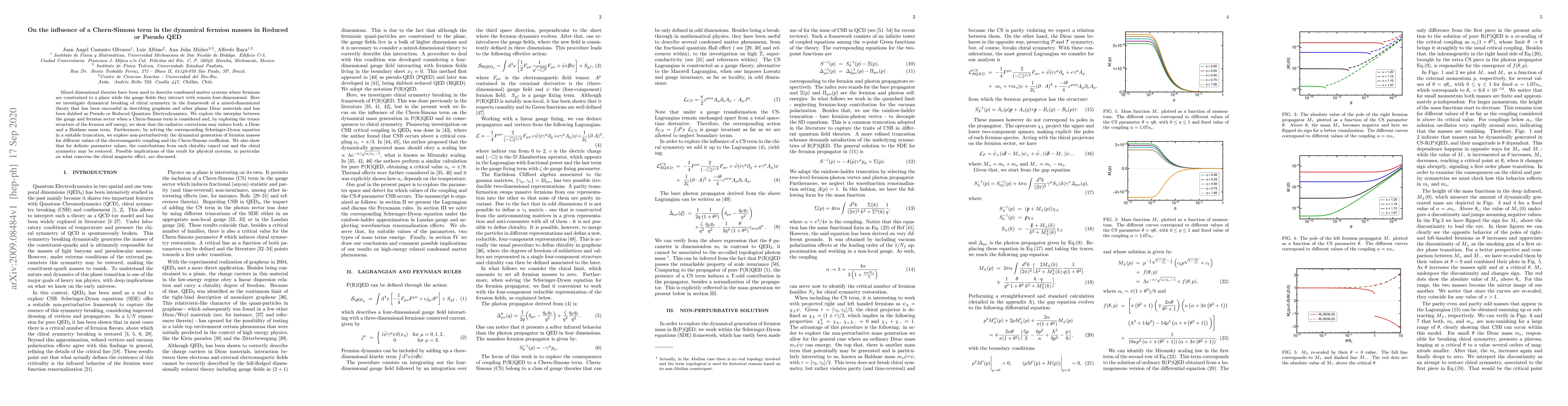 Thumbnail for On the influence of a Chern-Simons term in the dynamical fermion masses
  in Reduced or Pseudo QED