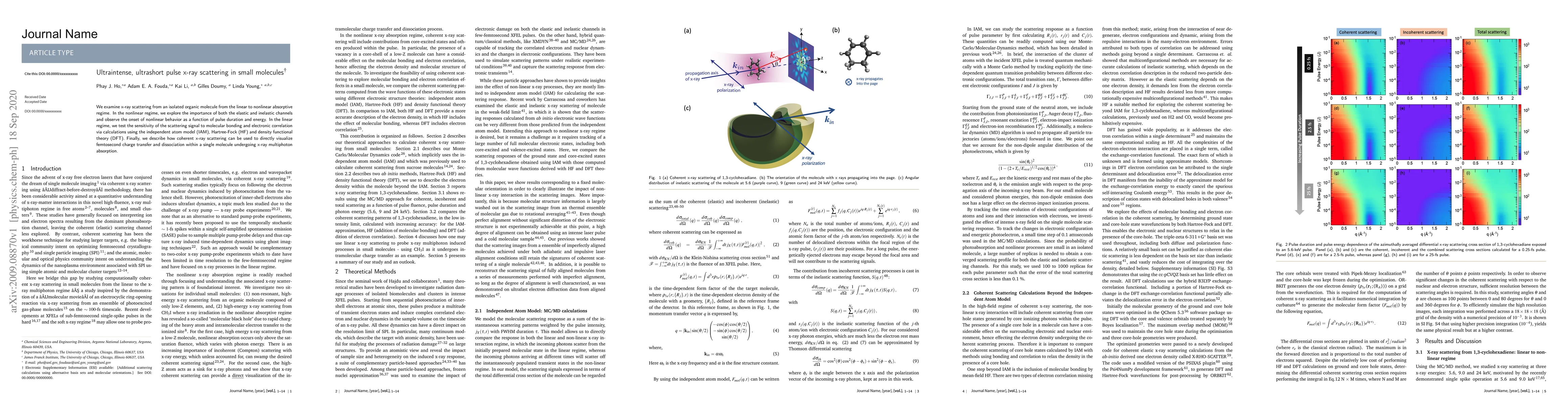 Thumbnail for Ultraintense, ultrashort pulse x-ray scattering in small molecules