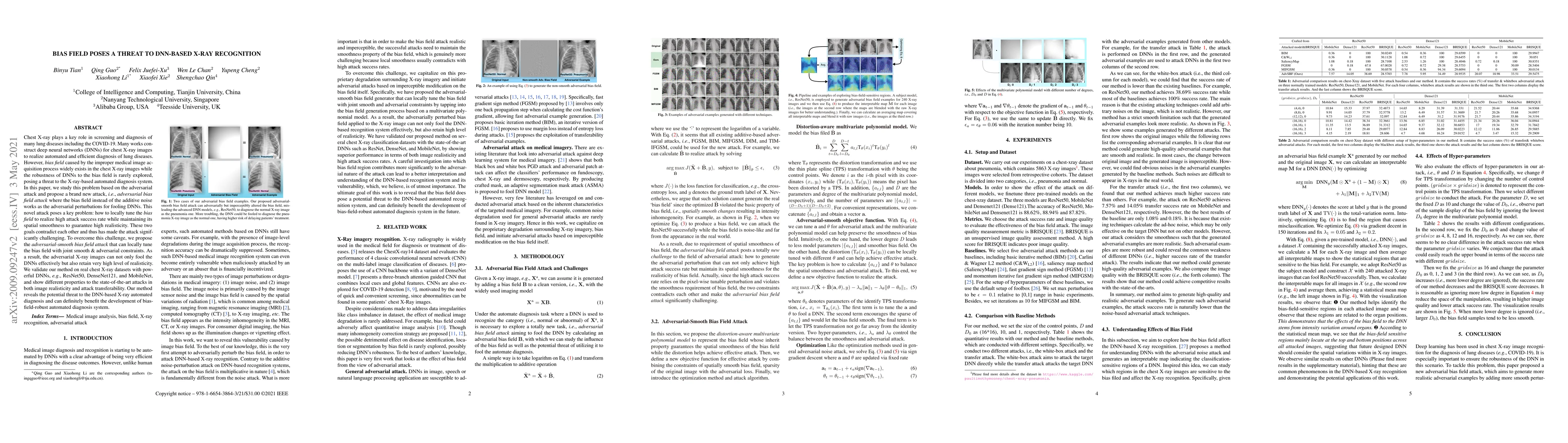 Thumbnail for Bias Field Poses a Threat to DNN-based X-Ray Recognition