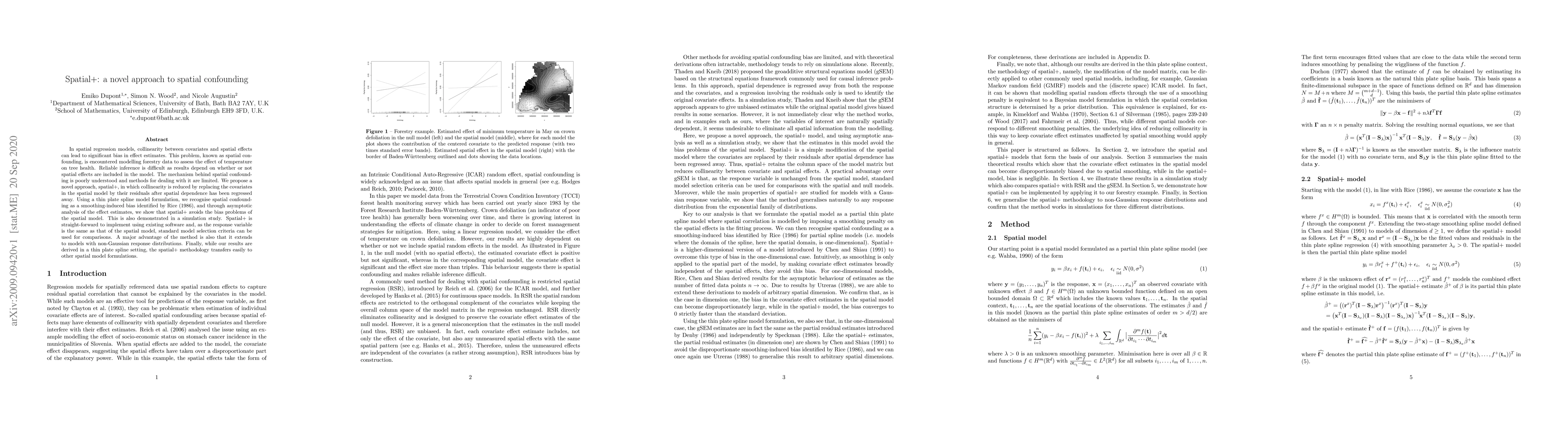 Thumbnail for Spatial+: a novel approach to spatial confounding