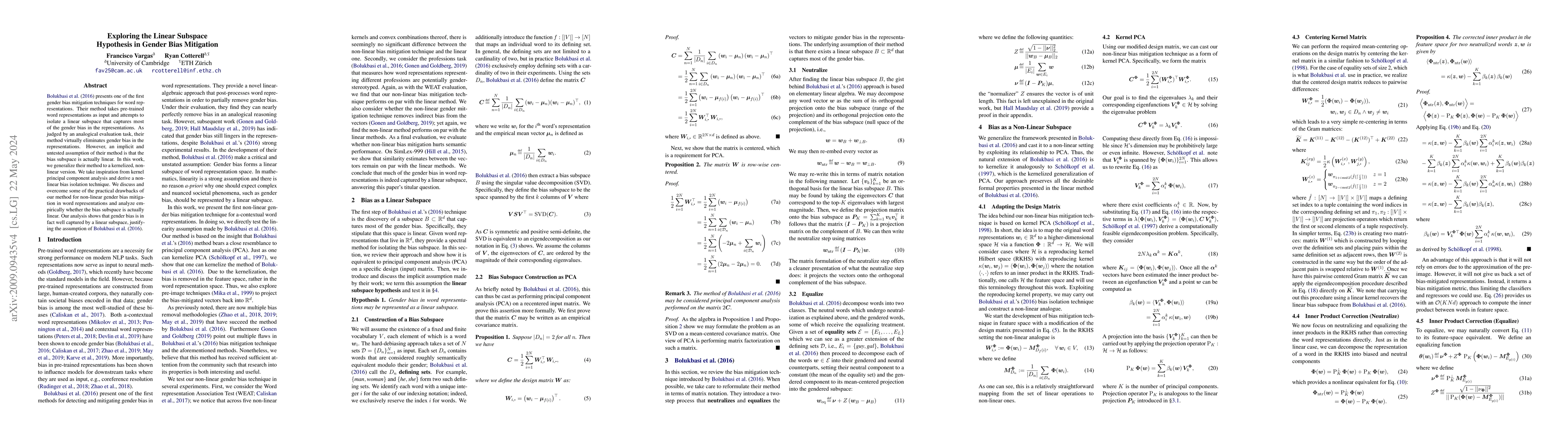 Thumbnail for Exploring the Linear Subspace Hypothesis in Gender Bias Mitigation