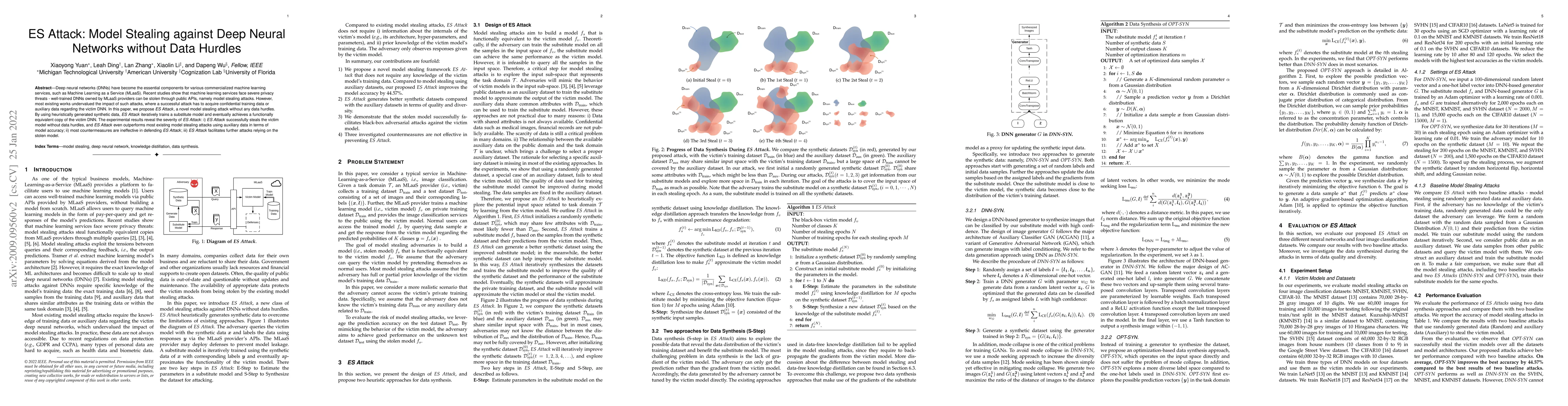 Thumbnail for ES Attack: Model Stealing against Deep Neural Networks without Data
  Hurdles