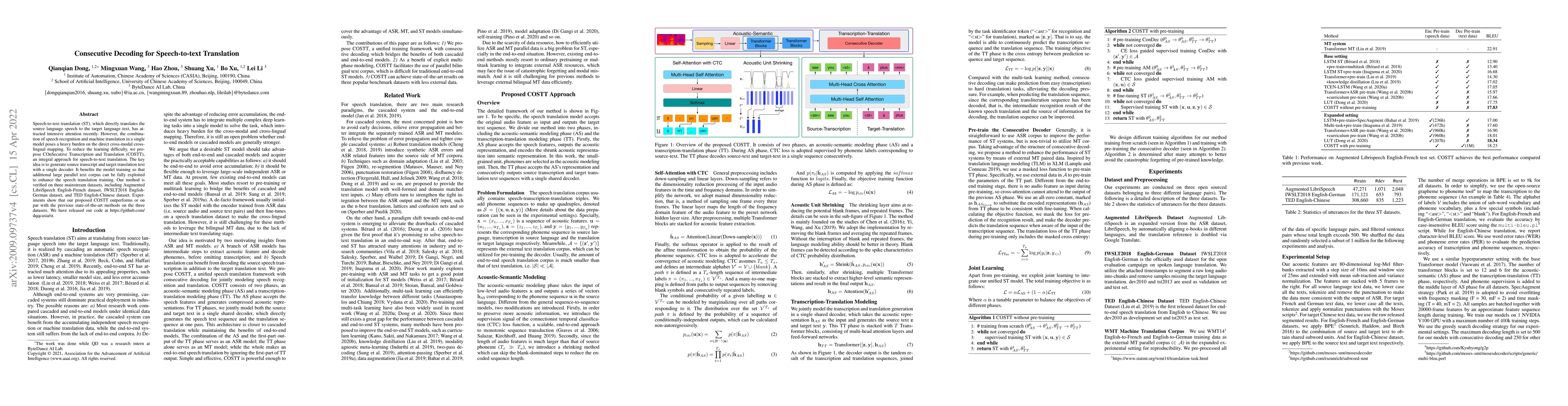 Thumbnail for Consecutive Decoding for Speech-to-text Translation