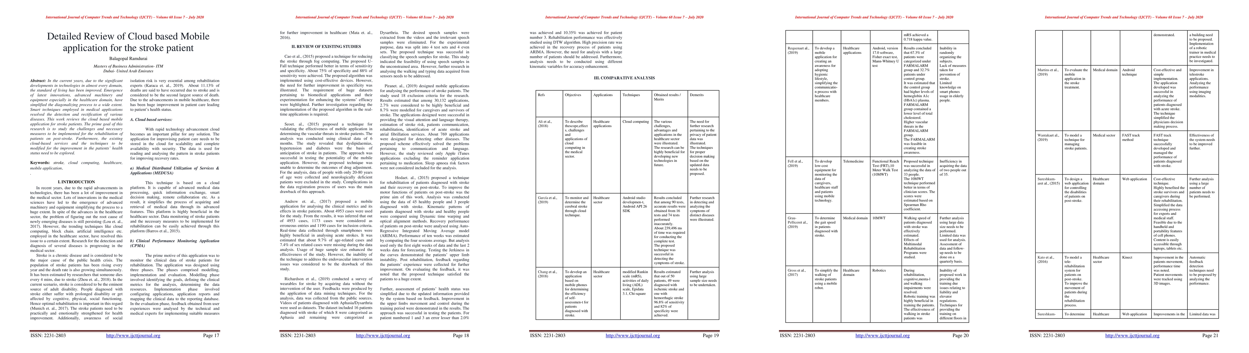 Thumbnail for Detailed Review of Cloud based Mobile application for the stroke patient