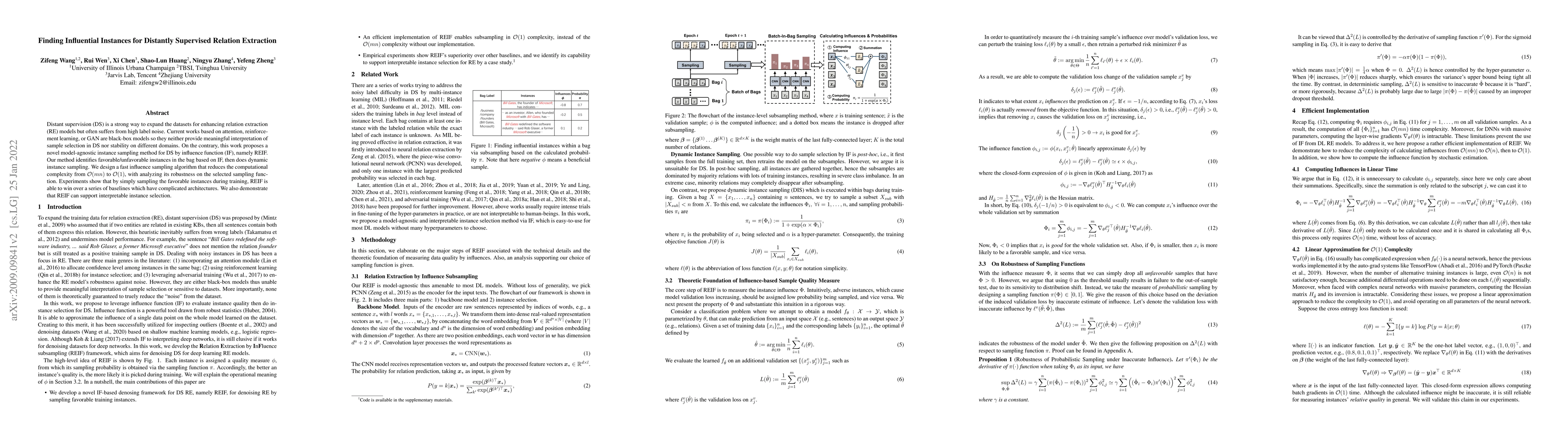 Thumbnail for Finding Influential Instances for Distantly Supervised Relation
  Extraction