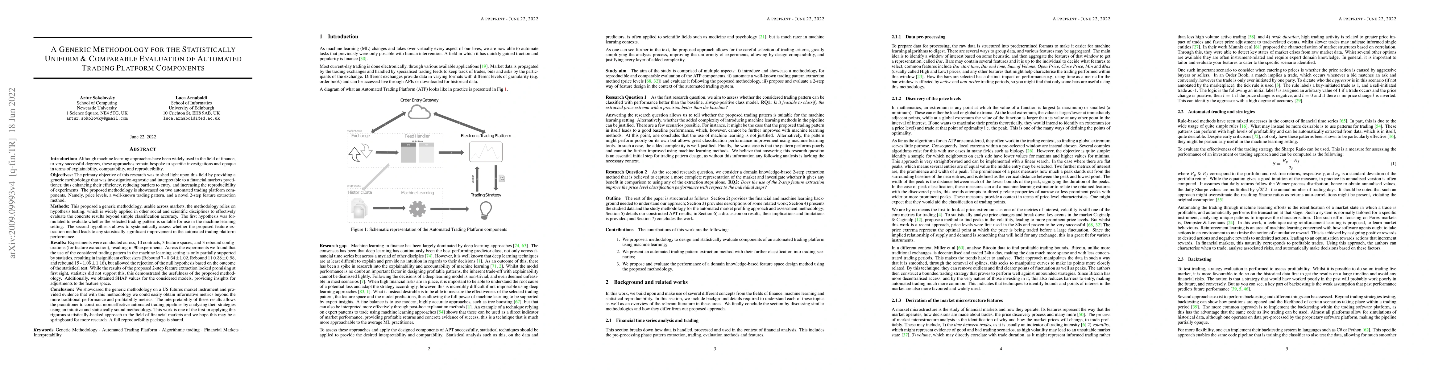 Thumbnail for A Generic Methodology for the Statistically Uniform & Comparable
  Evaluation of Automated Trading Platform Components