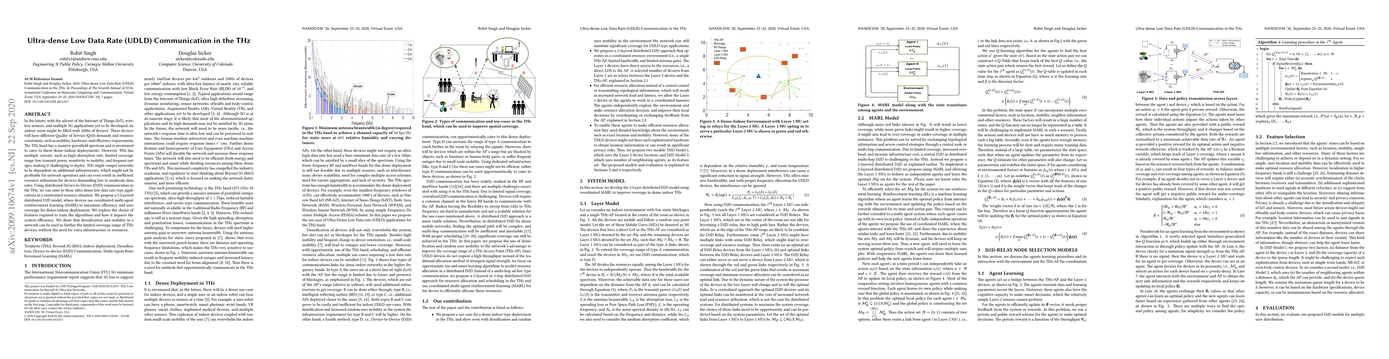 Thumbnail for Ultra-dense Low Data Rate (UDLD) Communication in the THz