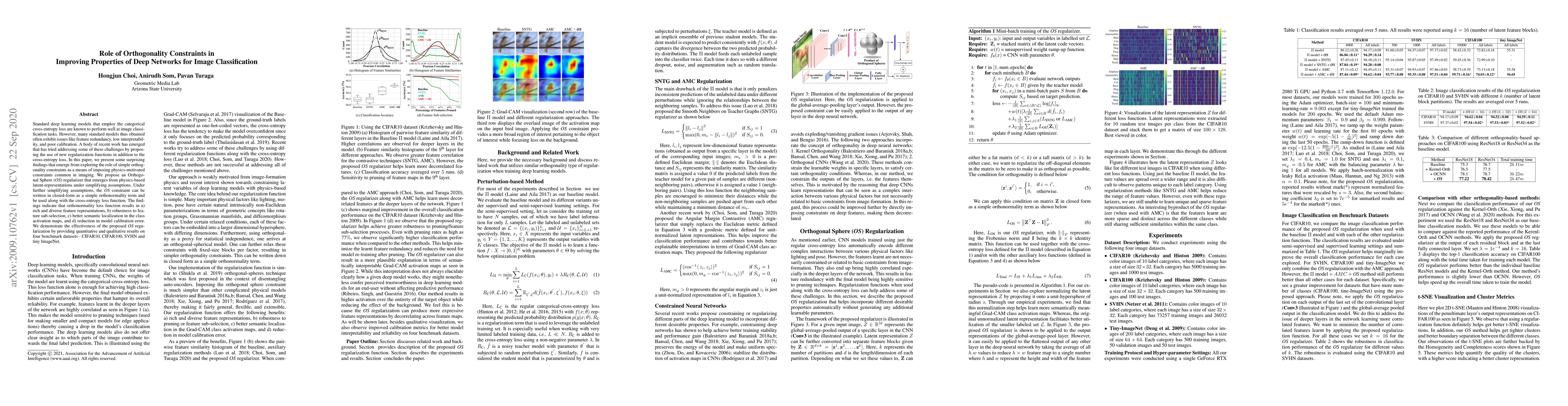 Thumbnail for Role of Orthogonality Constraints in Improving Properties of Deep
  Networks for Image Classification