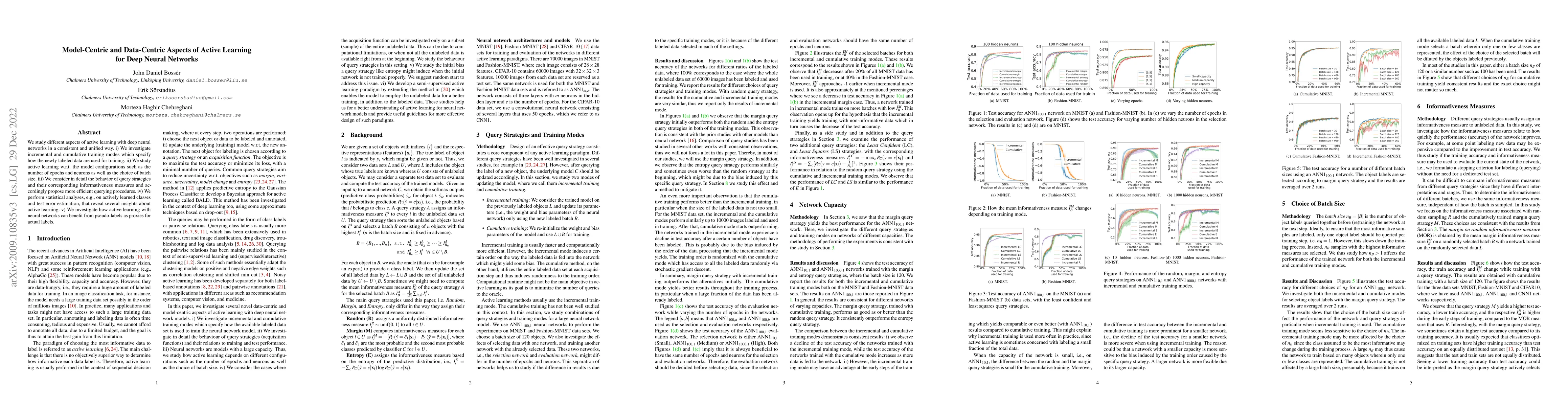 Thumbnail for Model-Centric and Data-Centric Aspects of Active Learning for Deep
  Neural Networks