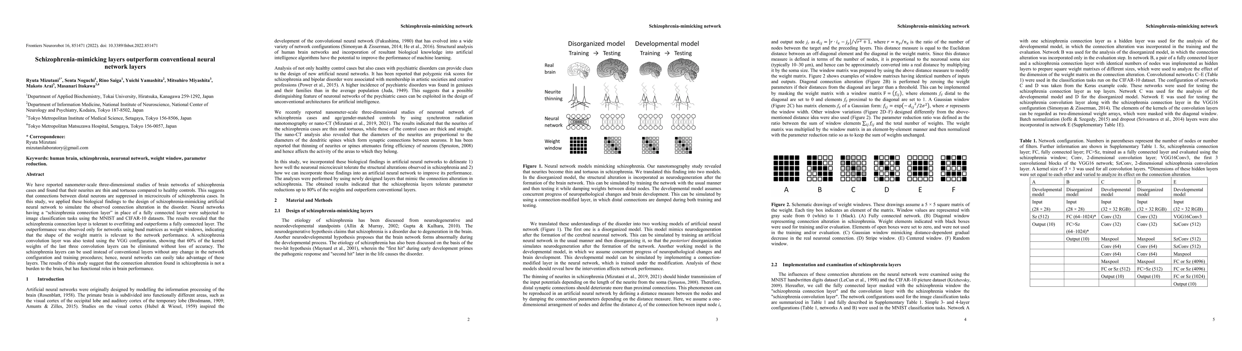 Thumbnail for Schizophrenia-mimicking layers outperform conventional neural network
  layers