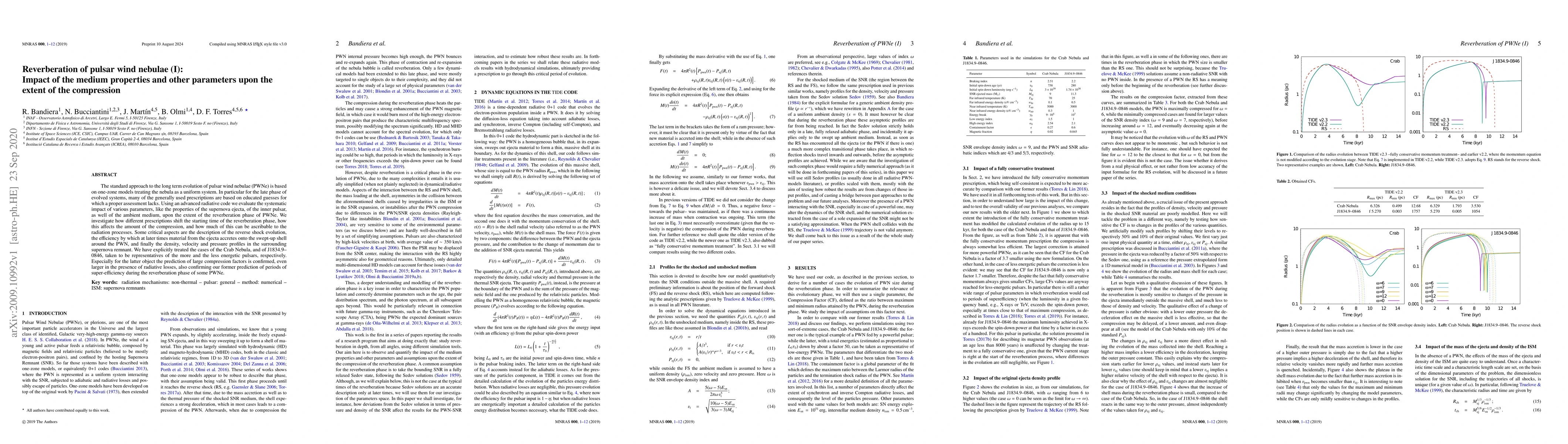 Thumbnail for Reverberation of pulsar wind nebulae (I): Impact of the medium
  properties and other parameters upon the extent of the compression