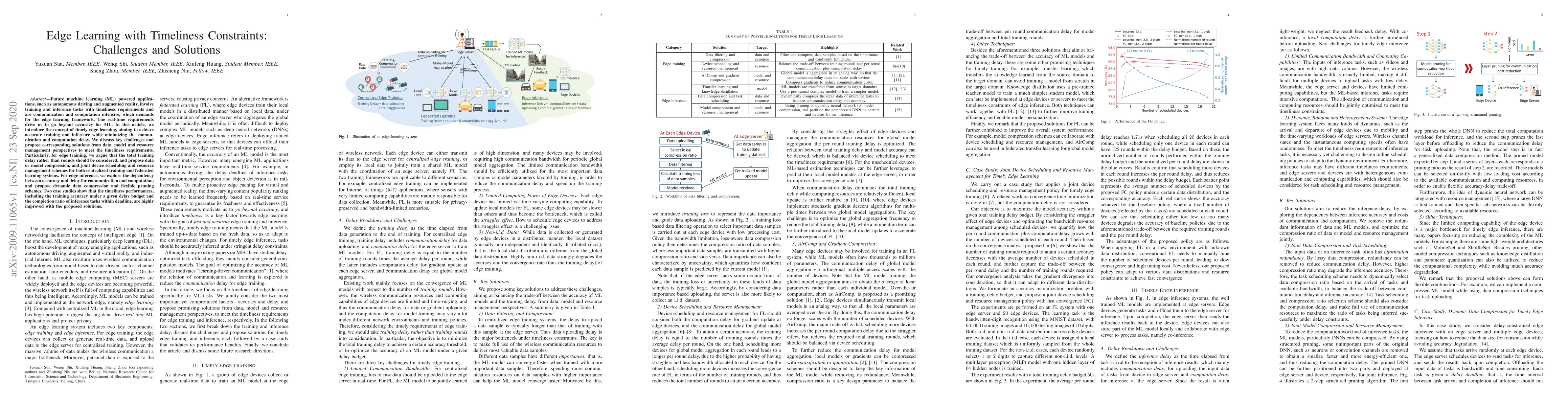 Thumbnail for Edge Learning with Timeliness Constraints: Challenges and Solutions