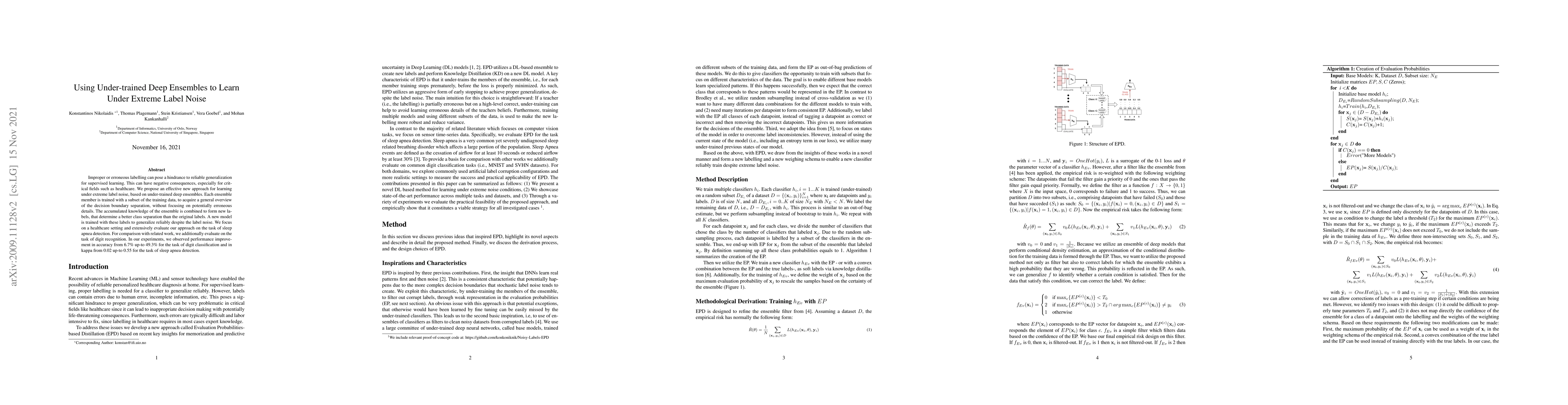 Thumbnail for Using Under-trained Deep Ensembles to Learn Under Extreme Label Noise