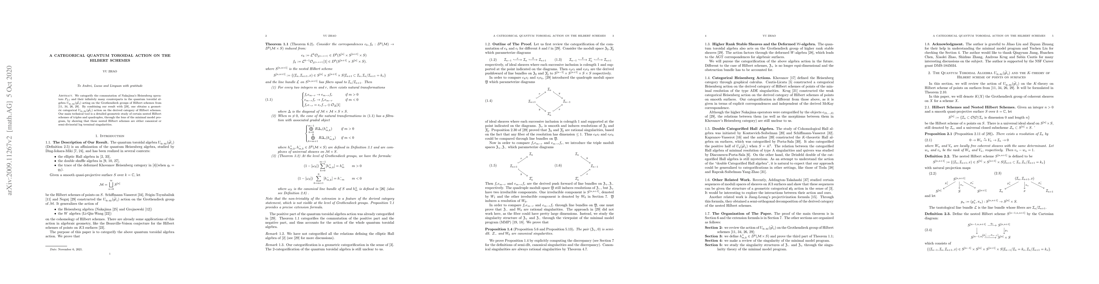 Thumbnail for A Categorical Quantum Toroidal Action on Hilbert Schemes