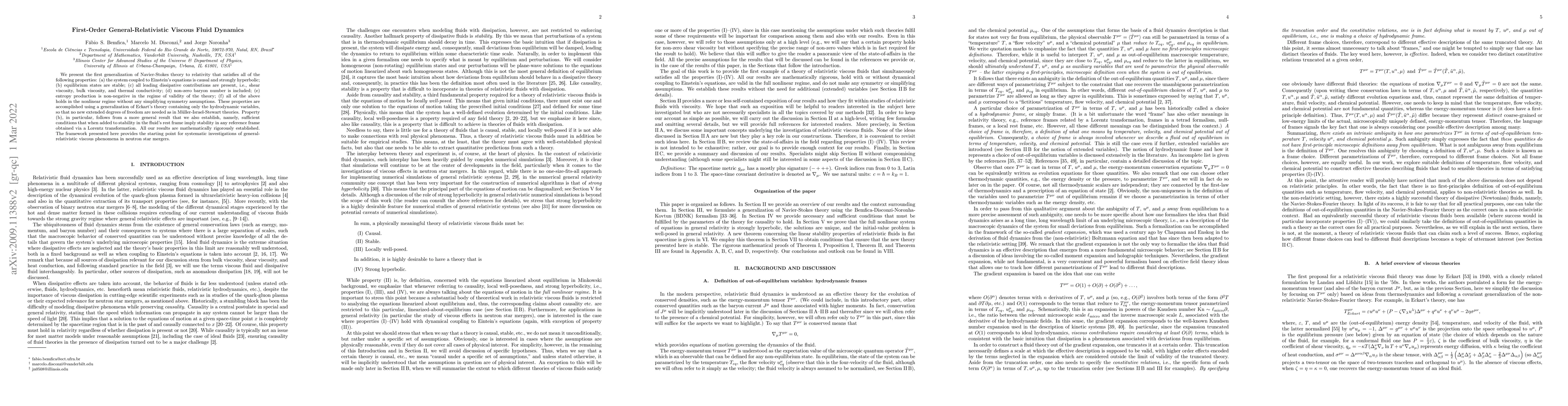 Thumbnail for First-Order General-Relativistic Viscous Fluid Dynamics