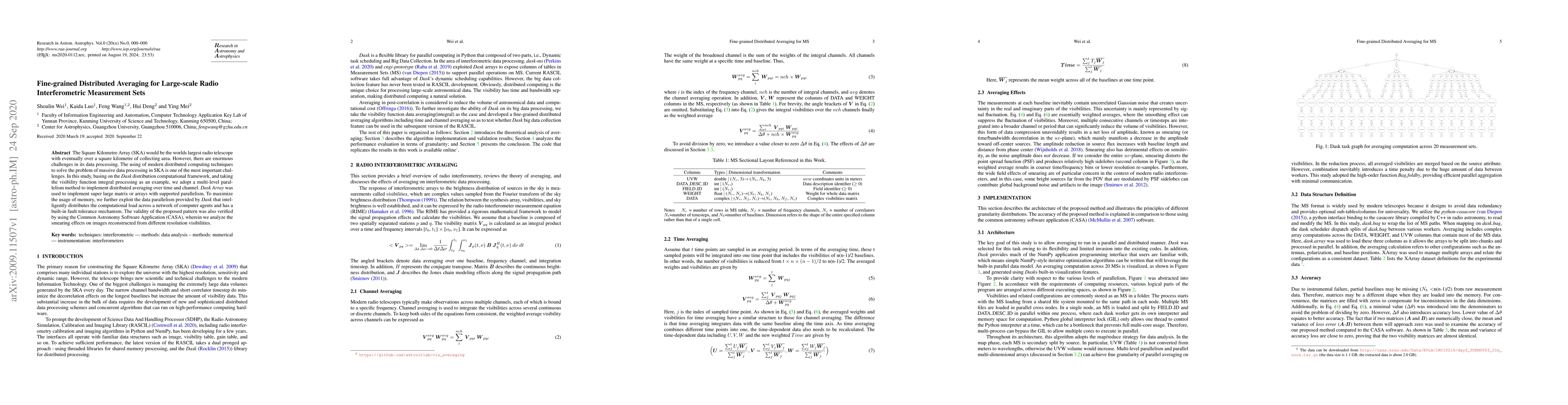 Thumbnail for Fine-grained Distributed Averaging for Large-scale Radio Interferometric
  Measurement Sets