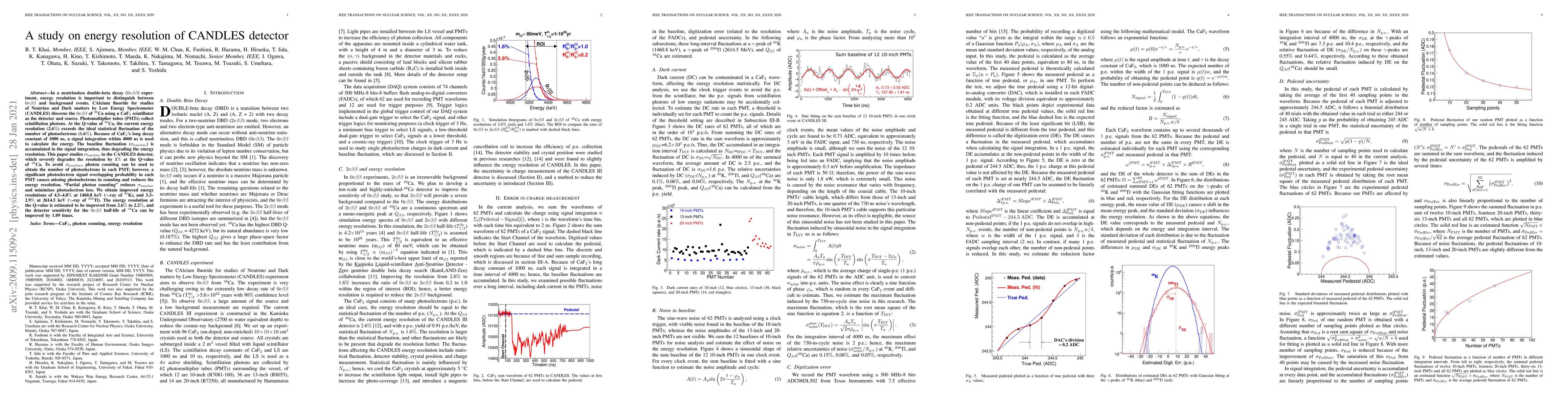 Thumbnail for A study on energy resolution of CANDLES detector