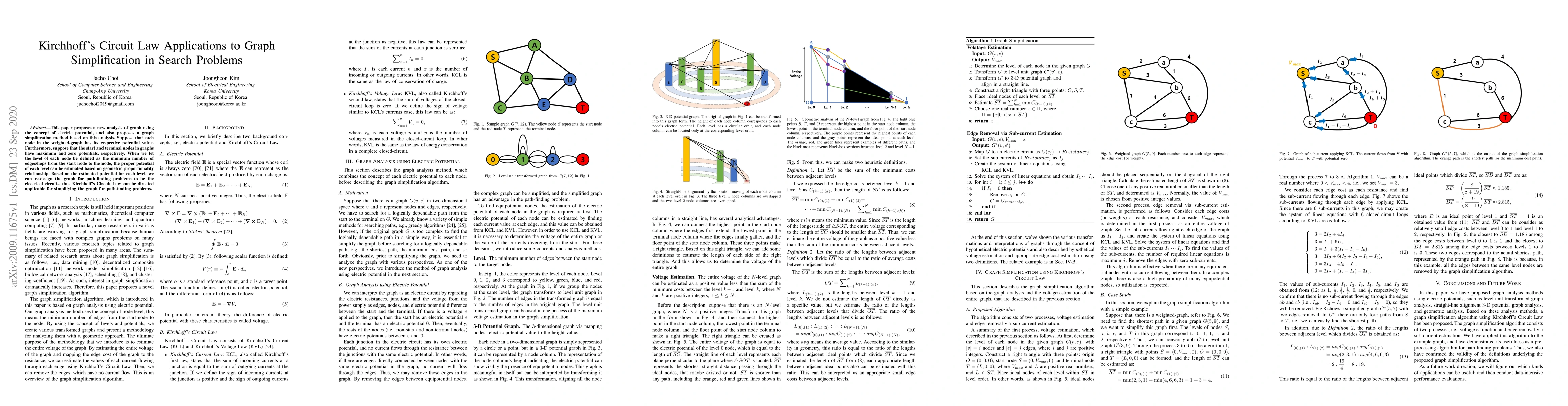 Thumbnail for Kirchhoff's Circuit Law Applications to Graph Simplification in Search
  Problems