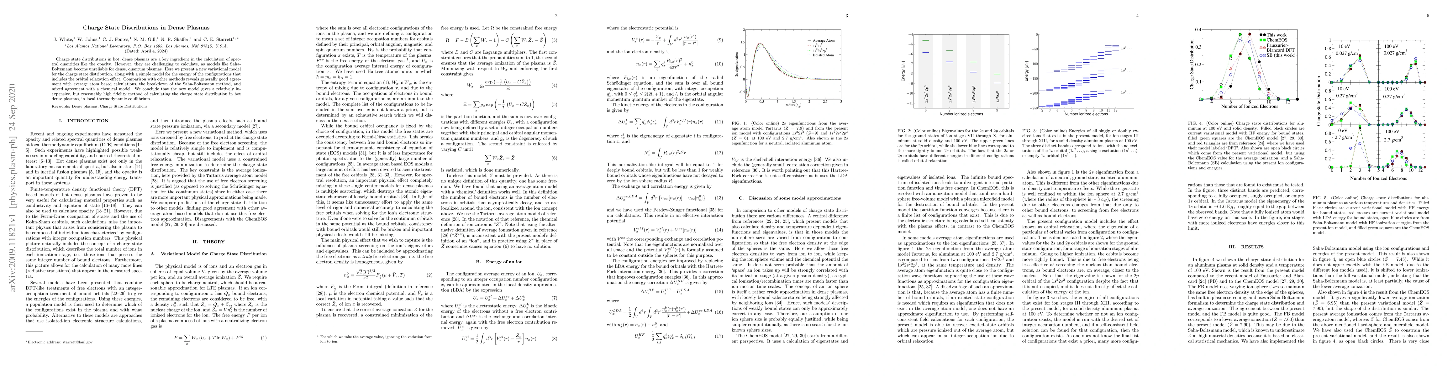 Thumbnail for Charge State Distributions in Dense Plasmas
