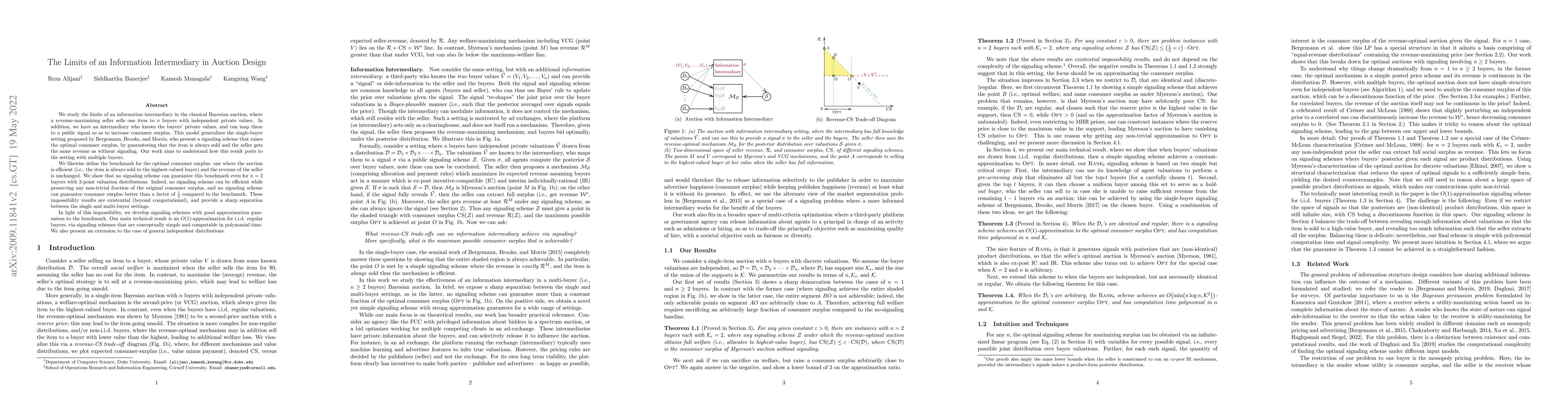 Thumbnail for The Limits of an Information Intermediary in Auction Design