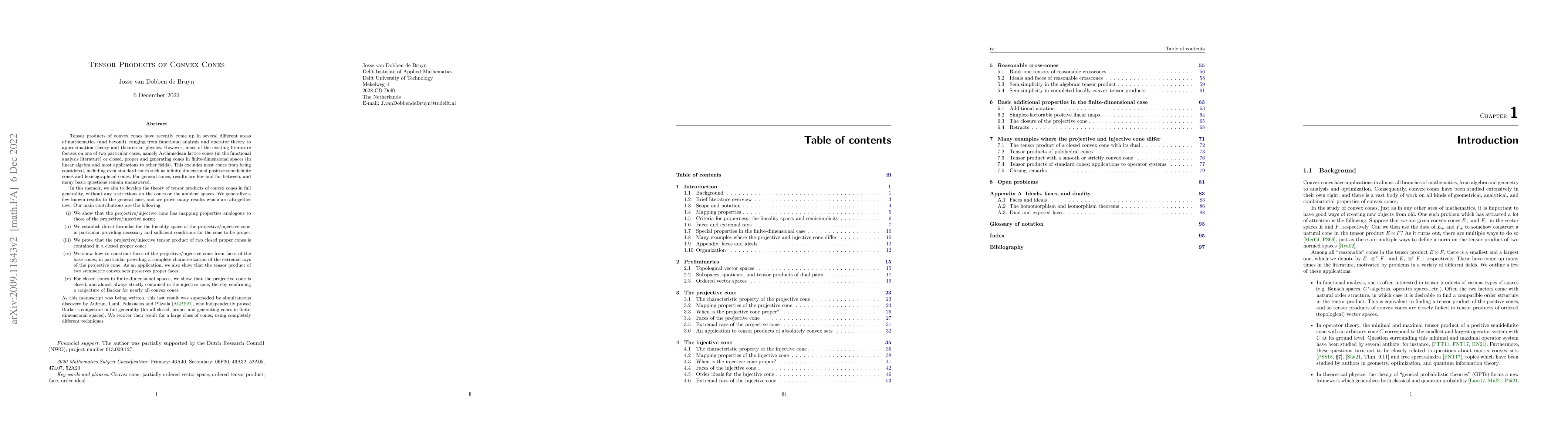 Thumbnail for Tensor Products of Convex Cones