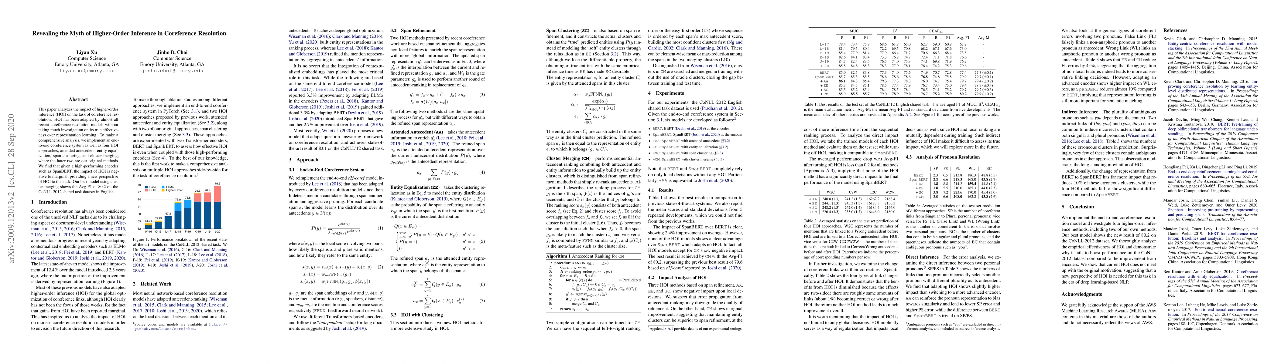 Thumbnail for Revealing the Myth of Higher-Order Inference in Coreference Resolution