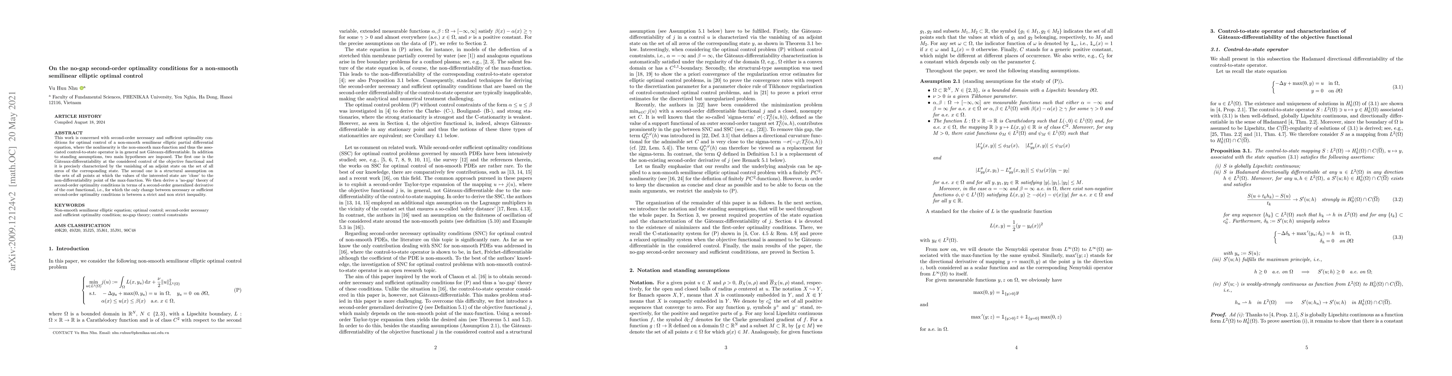 Thumbnail for On the no-gap second-order optimality conditions for a non-smooth
  semilinear elliptic optimal control
