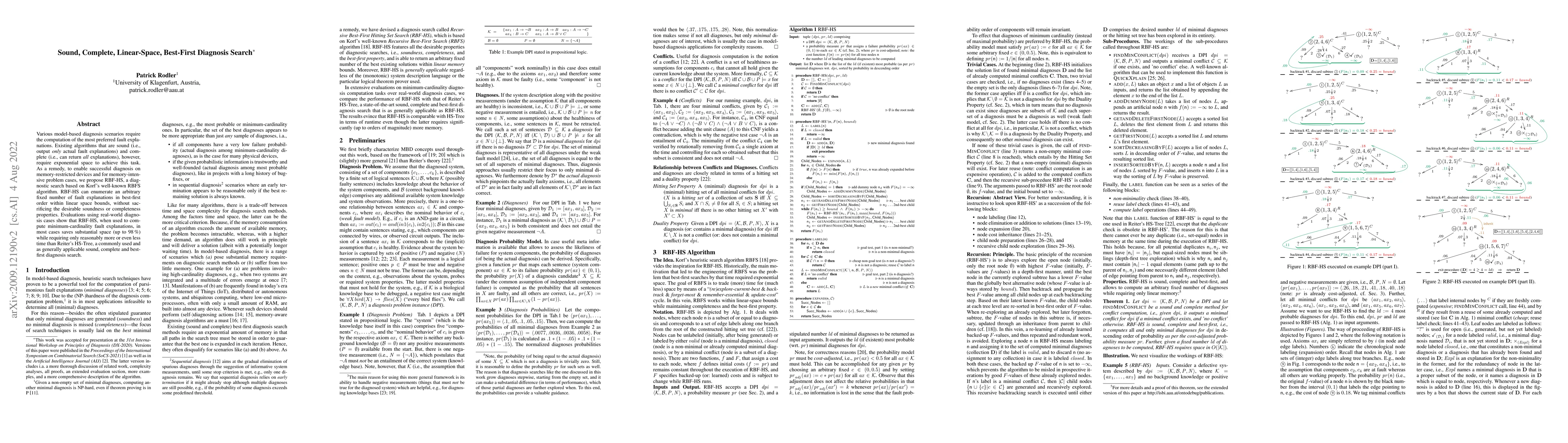 Thumbnail for Sound, Complete, Linear-Space, Best-First Diagnosis Search