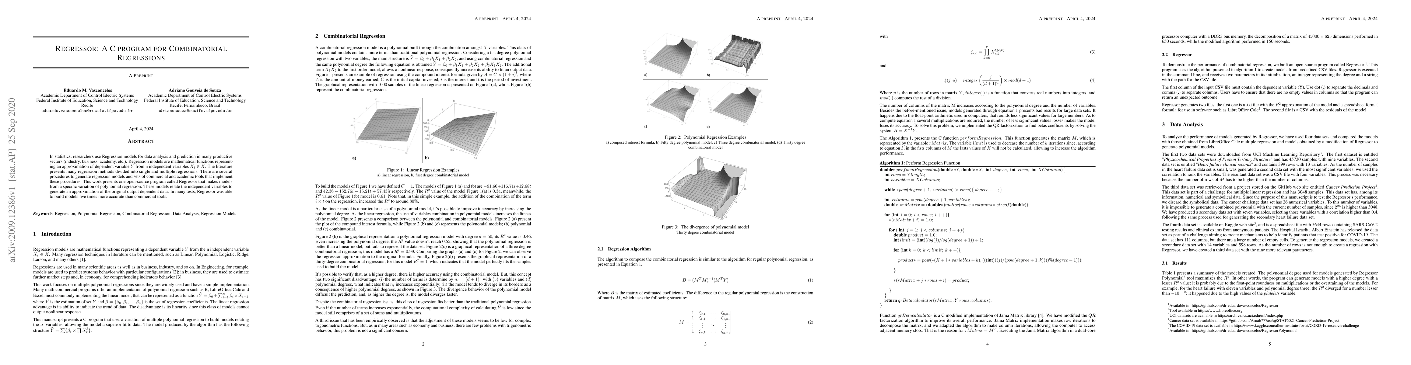 Thumbnail for Regressor: A C program for Combinatorial Regressions