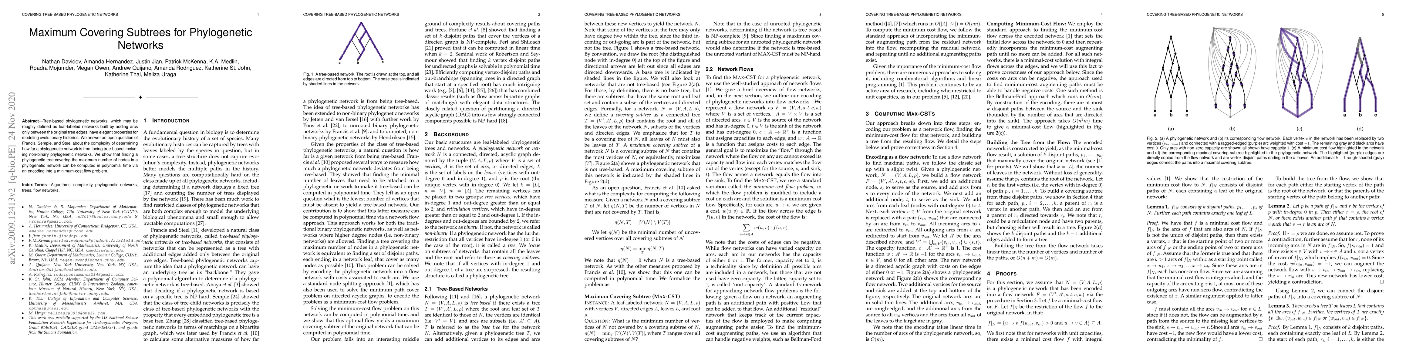 Thumbnail for Maximum Covering Subtrees for Phylogenetic Networks