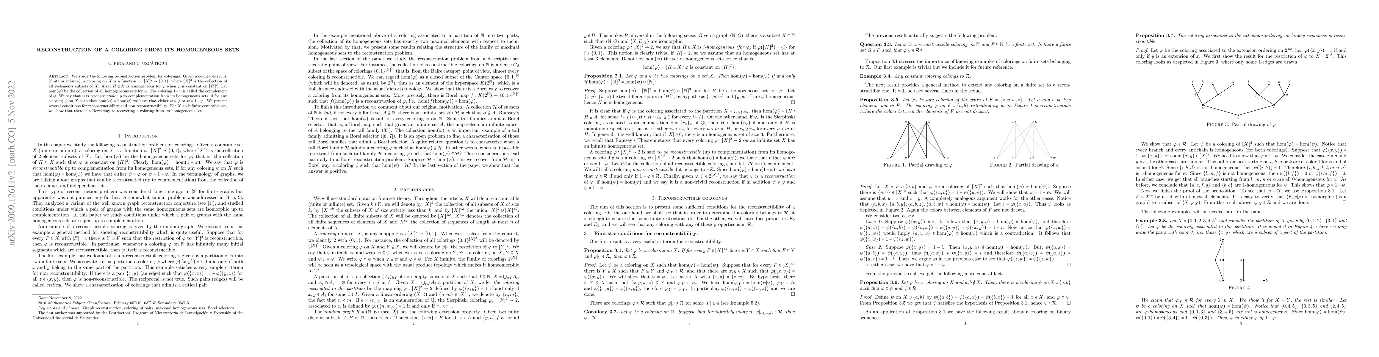 Thumbnail for Reconstruction of a coloring from its homogeneous sets